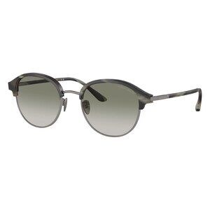 New GIORGIO ARMANI Green Round AR8215 60668E Sunglasses Women